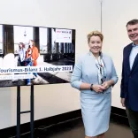 Senator for Economic Affairs Franziska Giffey and visitBerlin CEO Burkhard Kieker present the tourism statistics for the first half of 2023