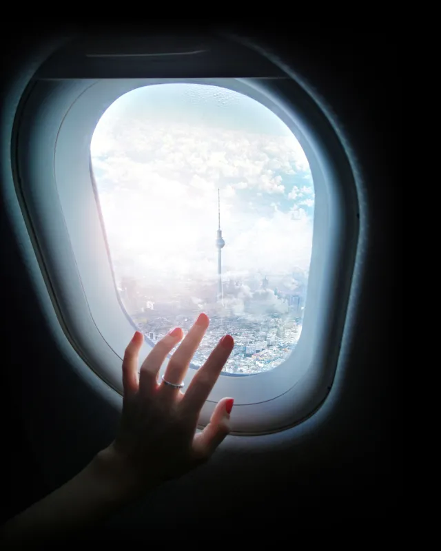 Berlin aus dem Flugzeug