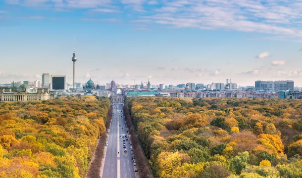 Blick auf den Tiergarten