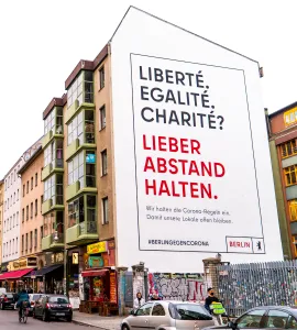 Mural zur Sensibilisierungskampagne