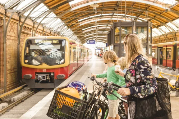 Fahrradausflug mit der Familie
