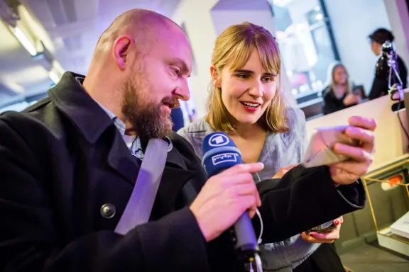 Foto: Interview ARD Pop into Berlin 