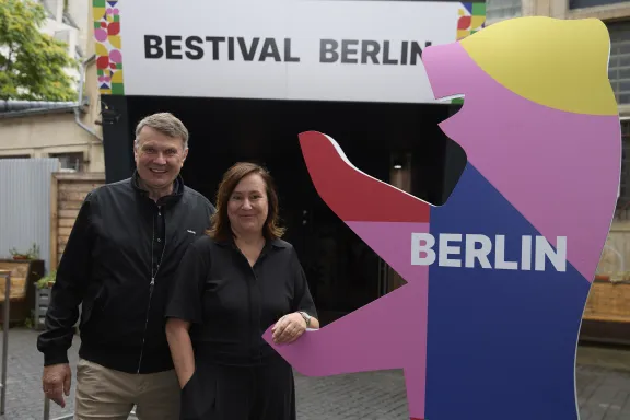 Bestival 2025: visitBerlin-Geschäftsführung Burkhard Kieker und Sabine Wendt